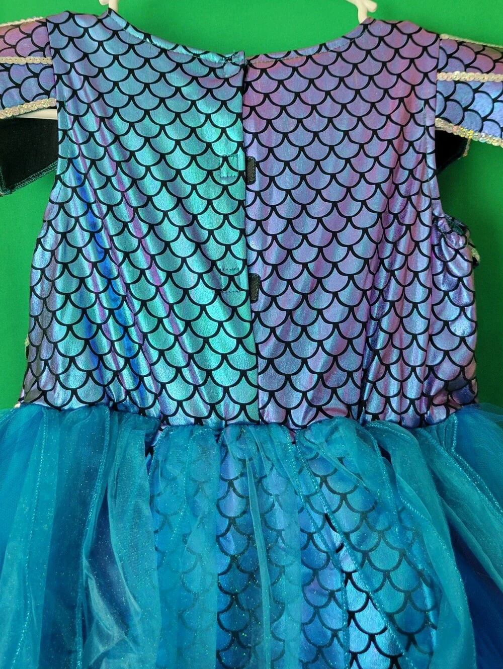 Girls Mermaid Tail Tutu Costume Dress M  Purple & Teal Gillian's Closet Sz 7/8